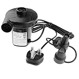 Moobom Electric Air Pump High Volume Inflatables 240v Plug Adaptors For Inflator Camping Airbeds With Universal Valves Inflates And Deflates (Misc.)