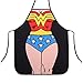 Produktbild P.LOTOR Neuheit Marvel Superheld Schürze Cartoon-Schürze Lustige Kellnerin Küche BBQ Apron Kochen & Waschen Schürze, Wonder Woman