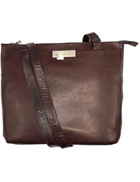 Damen Handtasche Schultertasche Shopper Taschen Umhängetasche Schulterbeutel Echt-Leder