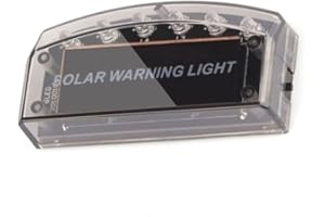TOTMOX Luces de advertencia antirobo de coches 6 Led con luz azul parpadeando antirobo, fuente de energía Solar, Sensor de vibración Solar combinado con luz negra parpadeando alternativamente