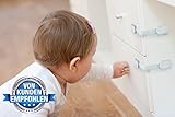 Kindersicherung für Schrank, Schublade, Fenster, Tür – weiß – 10 Stück – Selbstklebend - 7