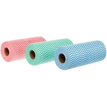 ALZUBAIDI Mikrofaser Reinigungstücher - 2 Rollen à 20 Stück, 25x25cm, Abreißbar & Wiederverwendbar