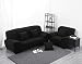 Produktbild Beddingleer Sofaüberwurf 3 Sitzer Sofahusse Sofabezug Sesselbezug Easy Fit Elastischer Stoff Universal (190x230 cm Reine Schwarz)