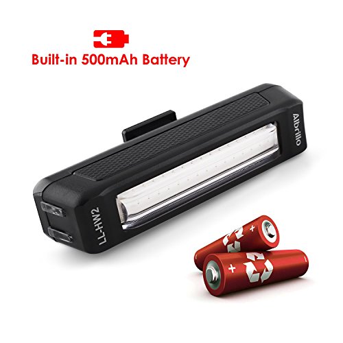Albrillo LED Fahrradlicht Wiederaufladbar 500mAh Akku Blink-Rotlicht mit 6-Lichtmodi - 5
