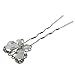 Set of 5pcs Butterfly Hair Pins Slides Barrettes Wedding Brides Hairstyles Decorations White