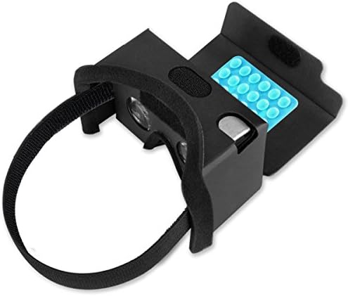 Ubidda Google Cardboard 3D Virtual Reality Headset VR Glasses With Suction Cups for Smartphones iPhone 5s/6/6s/6 Plus/6s Plus Android Samsung HTC LG (Black)