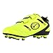 Optimum Unisex Junior Tribal Velcro Moulded Rugby / Football Boots, Fluro Yellow/Black, 9