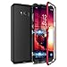 Produktbild CE-Link Kompatibel mit Samsung Galaxy S8 Plus Hülle Glas mit Magnetisch Panzerglas Rückseite Durchsichtig Handyhülle Transparent Hard Case Ultra Slim Dünn 360 Grad Full Body - Rot + Schwarz