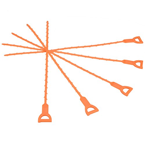 eLander Haar Abfluss verstopfen Remover [5er Pack] ablassen Snake Equipment / Auger-Typ Reinigungswerkzeug, Ideal für Küche, Bad und Ausgussbecken, Badewannen und Duschen - 3