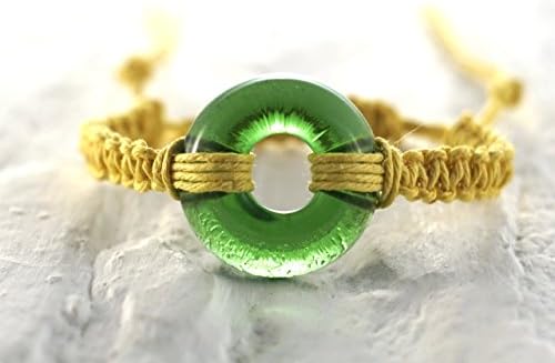 Irish Whiskey Macrame Bracelet - Recycled Jameson Whiskey Bottle