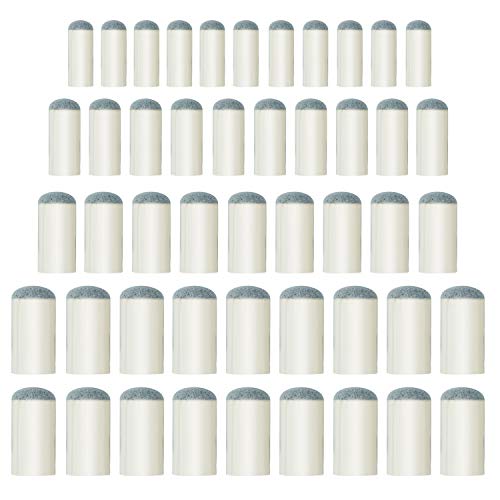 Aboat, 50 Punte di Ricambio per Stecca da Biliardo in 4 Misure, 9 mm, 10 mm, 12 mm, 13 mm