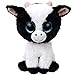 Produktbild TY 36841 Beanie Boo's Butter Kuh mit Glitzeraugen, 15 cm, schwarz/weiß