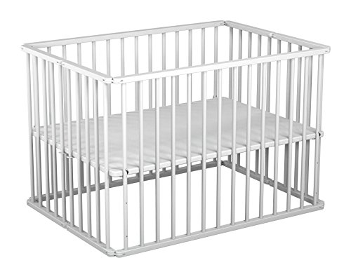 Ateliers T 4 Ibérica 27098420 01 - Parque plegable con suelo ajustable, 100% haya