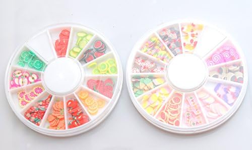 Slice bar [2. case 2.4. Type 2.4.0 sheets] Pre-cut fruit &amp; Suites Nail Resin deco material for material powder trading
