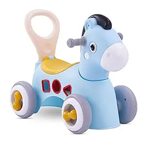 Baybee Pinto Horse Rider for Kids | Push Car Rider with Smooth Wheels Baby Car Suitable for Boys & Girls Age 1-3 Years