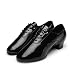 Produktbild Herren Latin Schuhe/Ballroom Schuhe Kunstleder Oxford Schnürschuh Low Heel Non Dance Schuhe Schwarz Party & Abend (Farbe : B-36)