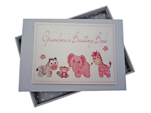 White Cotton Cards Grandma's Boasting Book Photo Album (Tiny, Pink)