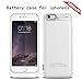 Produktbild BasicStock iPhone 6/6s Akku Hülle, Dünne 5800mAh Wiederaufladbar Batterie Hülle Schutzsicherung Ladegerät Batterie Hülle Ersatz Schutzhülle für iPhone 6/6s (Weiß)