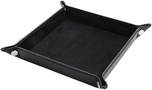 David Hampton Luxury Black Leather Valet tray