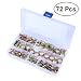 Produktbild OUNONA 72 stücke Schlauchschelle Hohe Festigkeit Elastische Schnalle Niederdruck Luft Clip Clamp (7mm 10mm 11mm 14mm 16mm 17mm)