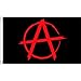 Produktbild Anarchy-Black Flag "mit rotem Symbol kleine Fahne 0.91 meters X 0.61 meters Sex Pistols Chaos