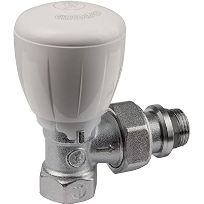 Giacomini Robinet de radiateur équerre à visser - F 3/8 - série fer R421 TG - Giacomini