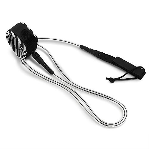 Festnight Leash Surf Surf Leash Lisse en Acier Lisse Surf Surf Lope Paddleboard Leash 6FT / 8FT / 10FT