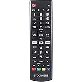 BYCONNERS LG Smart TV i&ccedil;in Amazon Netflix Tuşlu Lcd Led TV Kumanda Yeni AKB76037605 Uzaktan Kumandası