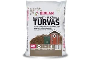 AGANDE Biolan biokompost * pojemność 40 l (od 0,675 €/l) * WC TOFTALE do toaleta kompostowej lub suchej, ogrodowej, kempingowej