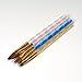 5 Pcs Round Sable Acrylic Nail Art UV Gel Brush Size 4 6 8 10 12 Set VOSO
