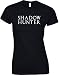 Produktbild Shadow Hunter, Gedruckt Frauen T-Shirt - Schwarz/Weiß M = 82-86cm