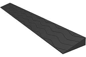 REALN Tragbare Türschwellenrampen, Rampe Rollstuhl, Kunststofframpe zum Kehren von Roboterrollern und Fahrrädern (Color : D, Size : 100x18x8cm)