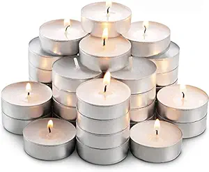 SNOWBIRD Smokeless Odourless Bulk Candles for Home & Decor, Mini Tea Light Candles for Diwali, and Special Occassions (Pack of 100)