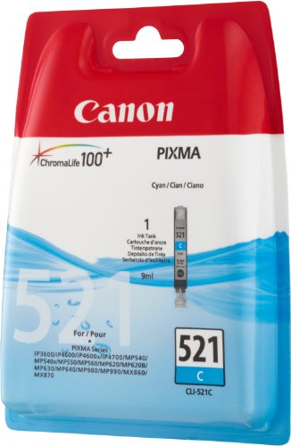 Canon CLI-521 C Original Tintenpatrone, 9ml cyan - 2