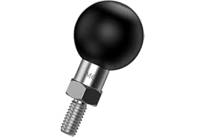 IHYTOON Vis M6 en acier inoxydable avec vis de support sphérique de 1" pour rétroviseur de moto - Bras de connexion compatible Ram Mount Moto (M6-01)