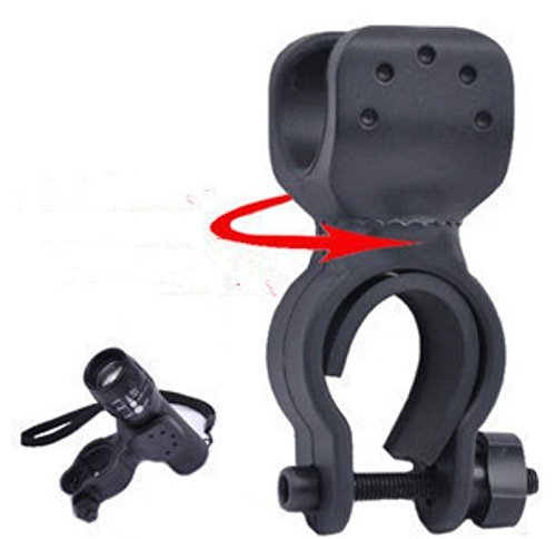 Domire - Bicicleta bicicleta linterna LED linterna soporte para bicicleta clip Clamp, no.1