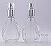 Lot Of 6 Empty Clear Glass Spray Bottles Atomizer Spray Perfume Bottle Wholesale Refillable Aromatherapy Silver Atomizer Designer Essential Oil Bottle 30 ml
