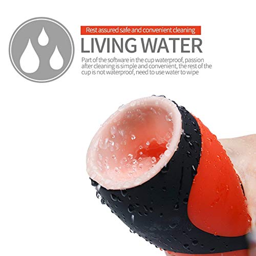 Gaoyantong Juguetes Masculinos - 30 Frequency Electric Oral Automático C?p Massager Toy para Hombres Dormitorio Placer