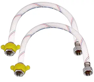 Drizzle 24 inch heavy duty PVC connection pipe white For Hot and Cold Water - set of 8
