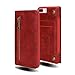 Produktbild iPhone 7 Plus Case, iPhone 8 Plus Case, Wallet Case Folio Flip PU Leather Case Magnetic Detachable Slim Back Cover Hard Case Card Credit Card Holder Slot (Red for iphone7plus/iphone8 plus)