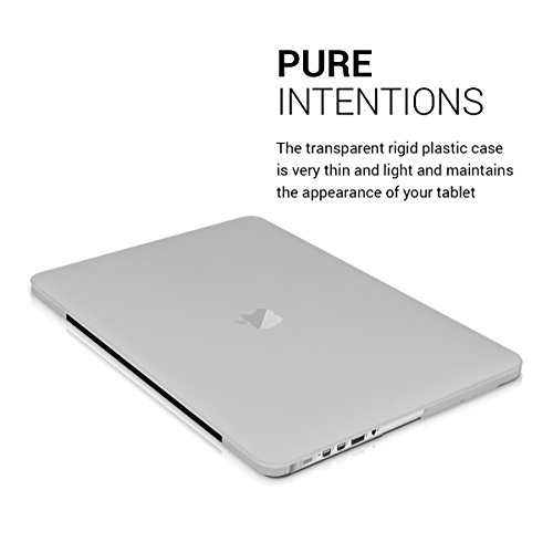 kwmobile Hardcase Laptop Hülle für Apple MacBook Pro Retina 13″ (ab Ende 2012) – Matt Transparent dünne gummierte Schutzhülle Cover Case Tasche - 4