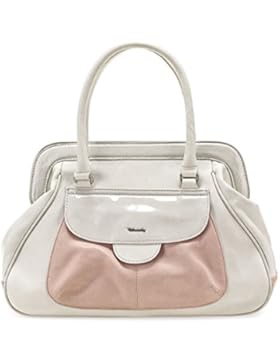 TAMARIS TULIP Damen Handtasche, Big Handbag, ,,Doctor Bag' Format, 3 Farben: candy comb, light blue comb oder...