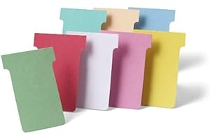 Nobo, Lot de 100 fiches T pour planning, Indice 2, Violet, 2002012