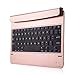 Price comparison product image BSHSDYHYT 3 Colors Wireless Bluetooth 3.0 ABS Keyboard Bracket Style Bluetooth keyboard For iPad Air2 air pro9.7 2017ipad (Color : Pink)