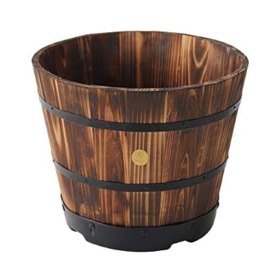 VegTrug Wpb300bo 37 cm brûlé en chêne Pot en bois Corps – Marron
