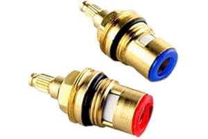 ATCO® 1/2" Keramik-Oberteile Ventiloberteil 180° für Wasserhahn Spültischarmatur Waschtischarmatur Küchenarmatur Zweigriffarmaturen Ventile Set