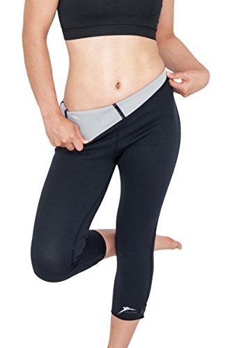 Delfin Spa Fitness Capri-Hose mit Wärme-Effekt (Schwitzhose) - aus Neopren mit Biokeramik Fasern