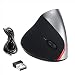 Produktbild KKmoon 2.4G Wireless 2400 DPI 5 Tasten Mouse | Wiederaufladbare Optische Ergonomische Vertical Mäuse mit USB-Empfänger für Mac-Laptop PC-Desktop-Computer(Dunkel Grün)