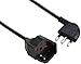 Produktbild Electraline 46109 Verlängerungskabel SP/ITA/PR, Schukostecker, 16 A, 230 V, Kabelquerschnitt: 3 x 15 mm, 5 m, Schwarz