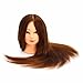 LuckyFine 24'' 100% Mannequin Head Human Hair Salon Hairdressing Training Model + Clamp